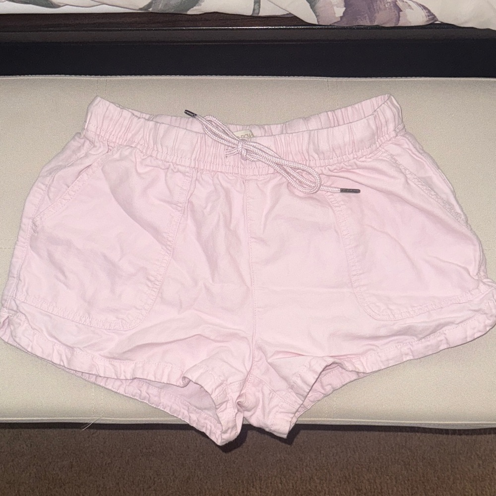 Cynthia Rowley Light Pink Drawstring Athletic Shorts